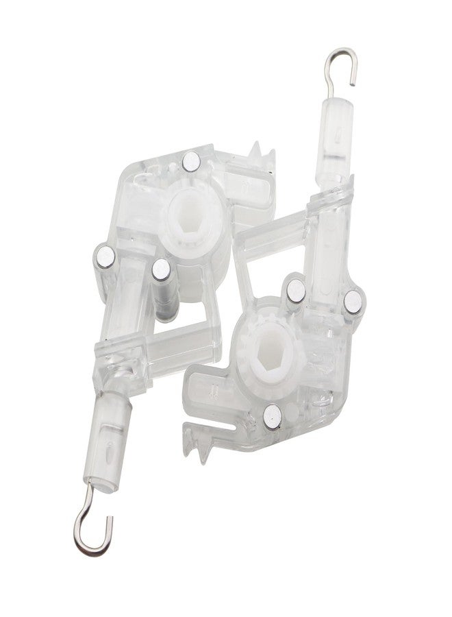 CTWHA 2PCS 2 Inch Low Profile Horizontal Shutter Tilt Mechanism Hook Connector with Hexagonal Gear Hole Window Treatments Part - Image 3